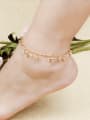 thumb Fashion Tiny Heart shapes Rhinestones Anklet 1