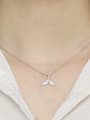thumb 925 Sterling Silver With Cubic Zirconia Fashion Dolphin fishtail Necklaces 1
