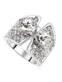 thumb Personalized Cubic austrian Crystals Bowknot Alloy Ring 1