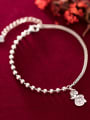 thumb 925 Sterling Silver With Platinum Plated Simplistic Mouse Pendant Beaded  Bracelets 2