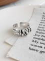 thumb 925 Sterling Silver With Antique Silver Plated Weaving Winding Free Size Rings 4