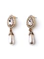 thumb Exquisite and Lovely Dripping Artificial Pearl Alloy stud Earring 0