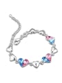 thumb Fashion austrian Crystals Heart Alloy Bracelet 2