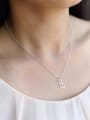 thumb S925 Silver Lovely Kitten Short Clavicle Necklace 1