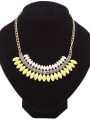 thumb Fashion Marquise Stones Gold Plated Alloy Necklace 4