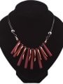 thumb Fashion Resin Bars Artificial Leather Alloy Necklace 1