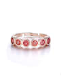 thumb Rose Gold Plated Garnet Gemstones Ring 1