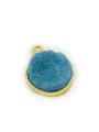 thumb Simple Natural Crystal Round Gold Plated Pendant 0