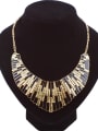 thumb Exaggerated Multicolor Enamel Gold Plated Alloy Necklace 1