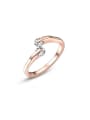 thumb Double Austria Crystal Rose Gold Plated Ring 0