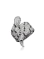 thumb High Quality Platinum Plated Snake Shaped Ring 0