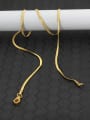 thumb Trendy Gold Plated Geometric Shaped Titanium Necklace 1