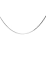 thumb 925 Sterling Silver With Platinum Plated Simplistic Chains 4