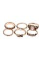 thumb Retro style Personalized White Stones Ring Set 2