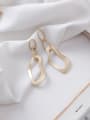 thumb Alloy With Gold Plated Simplistic Hollow Geometric Drop Earrings 2