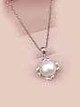 thumb Freshwater Pearl Four-leaf Flower Necklace 2