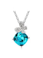 thumb Fashion austrian Crystals Butterfly Alloy Necklace 0