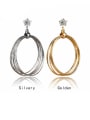 thumb Copper With Gold Plated Fashion Geometric Earrings 3