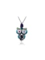 thumb Vintage Style Owl Shaped Austria Crystal Necklace 0