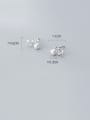 thumb 925 Sterling Silver With  Artificial Pearl  Personality Irregular Stud Earrings 3