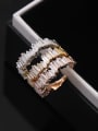 thumb Shining Zircons Micro Pave Color Copper Ring 1