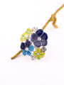 thumb Exaggerate Colorful Flower Alloy Statement Ring 1