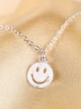 thumb Small Smiling Face Pendant Clavicle Necklace 3