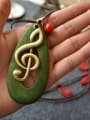 thumb Women Vintage Note Shaped Necklace 1