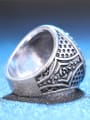 thumb Retro style Round Opal stone Rhinestones Alloy Ring 3