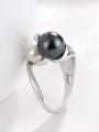 thumb Personalized Artificial Pearls Opening Ring 2