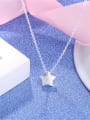 thumb Fashionable 925 Silver Star Shaped Necklace 1
