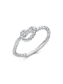 thumb Twisted Silver Wedding Accessories Fashion Ring 0