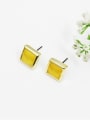 thumb All-match Square Shaped Natural Stone Earrings 0