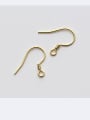 thumb 925 Sterling Silver With 18k Gold Plated Trendy Hook Ear Backs 2