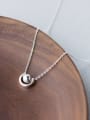 thumb S925 Silver Light Bead Semicircle  Clavicle Necklace 1