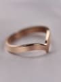 thumb Smooth Sharp Rose Gold Plated Ring 1