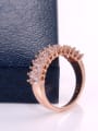 thumb Copper With Rose Gold Plated Simplistic Geometric Band Rings 3