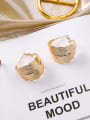 thumb Alloy With Gold Plated Trendy Leaf Earrings 1