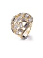 thumb 18K Gold Plated Crystal Statement Ring 0