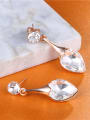 thumb Charming Heart Shaped Zircon Stud Earring 1