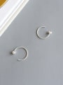 thumb Sterling Silver simple geometric Bead Earrings 0