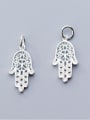 thumb 925 Sterling Silver With Antique Silver Plated Fashion Irregular Charms 1