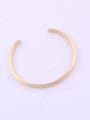thumb Titanium With Gold Plated Simplistic Round Bangles 1