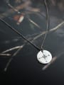 thumb Sterling silver compass modern personality Necklace 0