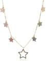 thumb Copper With Rhinestone Fashion Star Beaded Necklaces 3