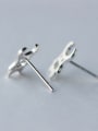 thumb S925 Silver Handsome Personality Cartoon stud Earring 1