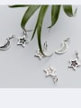 thumb 925 Sterling Silver With Antique Silver Plated Trendy Moon star Charms 2
