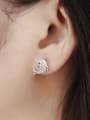 thumb Tiny Dolphin Rhinestones Stud Earrings 1