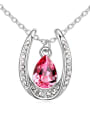 thumb Fashion Water Drop austrian Crystals Pendant Alloy Necklace 4