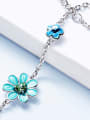 thumb Fashion austrian Crystals Flowers 925 Silver Bracelet 3